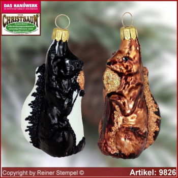 Christbaumschmuck Eichhörnchen Glasform Sammlerstücke