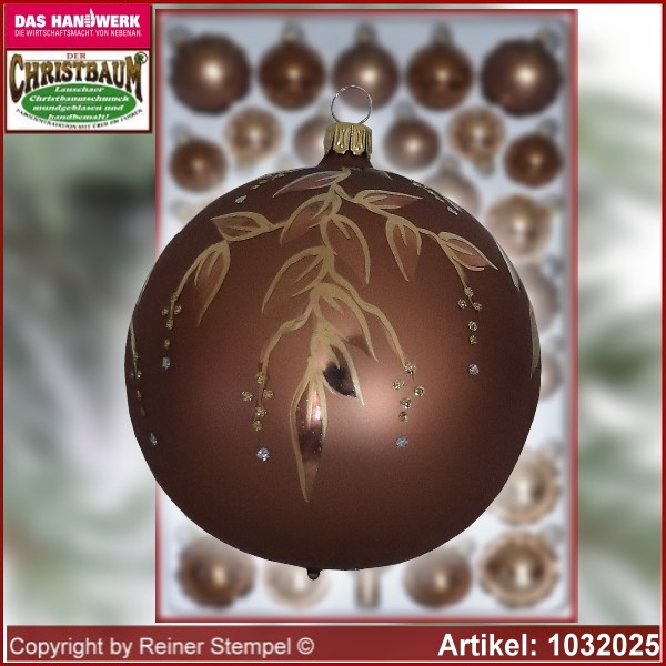 Christbaumschmuck Sortiment Das Geheimnis des Waldes - Glaskugel 10cm Ø 2St./Ktn.