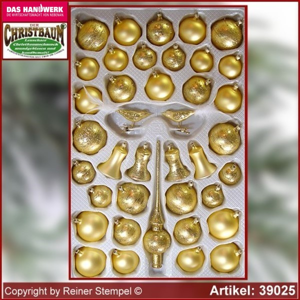 Christbaumschmuck Sortiment 39-tlg. Eleganz