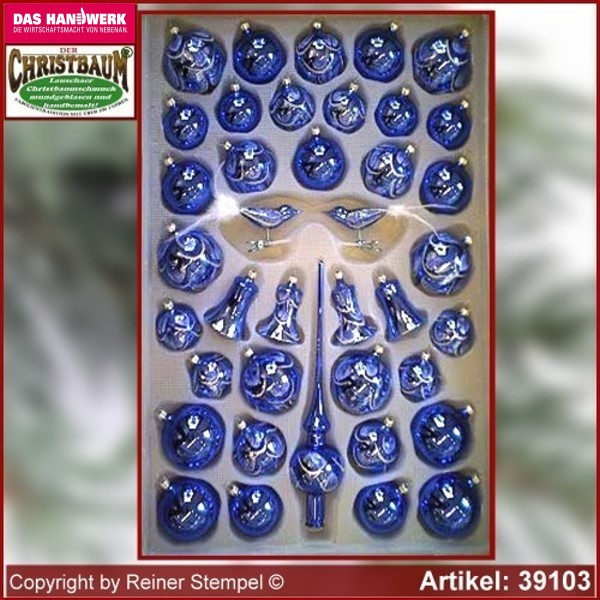 Christbaumschmuck Sortiment 39-tlg. Modern