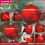 Christbaumschmuck Kugeln, Glaskugel - Classic